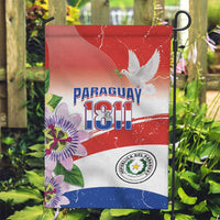 Paraguay 1811 Independence Day Garden Flag Grunge Flag Mix Passion Flowers