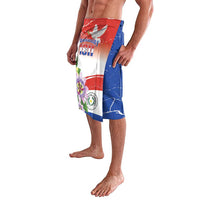 Paraguay 1811 Independence Day Lavalava Grunge Flag Mix Passion Flowers