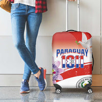 Paraguay 1811 Independence Day Luggage Cover Grunge Flag Mix Passion Flowers