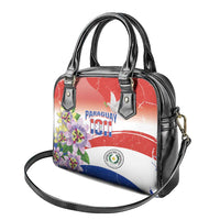 Paraguay 1811 Independence Day Shoulder Handbag Grunge Flag Mix Passion Flowers