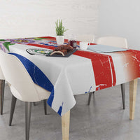 Paraguay 1811 Independence Day Tablecloth Grunge Flag Mix Passion Flowers