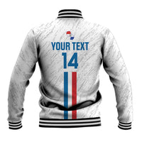 Custom Paraguay Football Baseball Jacket Vamos Albirroja