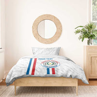 Custom Paraguay Football Bedding Set Vamos Albirroja