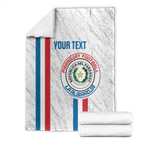 Custom Paraguay Football Blanket Vamos Albirroja