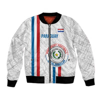 Custom Paraguay Football Bomber Jacket Vamos Albirroja