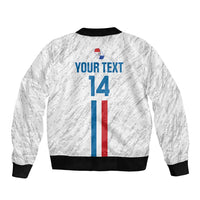 Custom Paraguay Football Bomber Jacket Vamos Albirroja