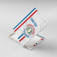 Custom Paraguay Football Canvas Wall Art Vamos Albirroja