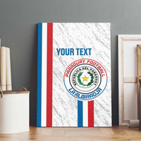 Custom Paraguay Football Canvas Wall Art Vamos Albirroja