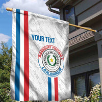 Custom Paraguay Football Garden Flag Vamos Albirroja