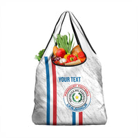 Custom Paraguay Football Grocery Bag Vamos Albirroja