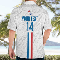 Custom Paraguay Football Hawaiian Shirt Vamos Albirroja