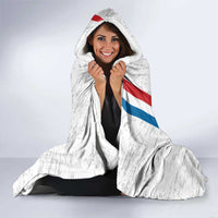 Custom Paraguay Football Hooded Blanket Vamos Albirroja
