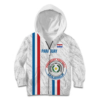 Custom Paraguay Football Kid Hoodie Vamos Albirroja