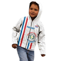Custom Paraguay Football Kid Hoodie Vamos Albirroja
