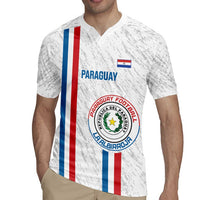Custom Paraguay Football Rugby Jersey Vamos Albirroja