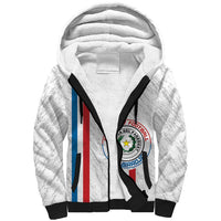 Custom Paraguay Football Sherpa Hoodie Vamos Albirroja