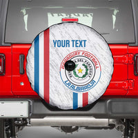 Custom Paraguay Football Spare Tire Cover Vamos Albirroja