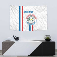 Custom Paraguay Football Tapestry Vamos Albirroja