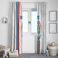 Custom Paraguay Football Window Curtain Vamos Albirroja