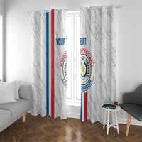 Custom Paraguay Football Window Curtain Vamos Albirroja