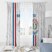 Custom Paraguay Football Window Curtain Vamos Albirroja
