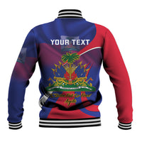 Personalised Haiti Flag Day Baseball Jacket Lest Us Remember Our Heroes - Wonder Print Shop
