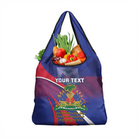 Personalised Haiti Flag Day Grocery Bag Lest Us Remember Our Heroes