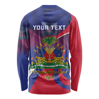 Personalised Haiti Flag Day Long Sleeve Shirt Lest Us Remember Our Heroes - Wonder Print Shop