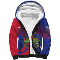 Personalised Haiti Flag Day Sherpa Hoodie Lest Us Remember Our Heroes - Wonder Print Shop