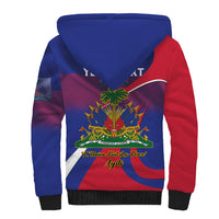 Personalised Haiti Flag Day Sherpa Hoodie Lest Us Remember Our Heroes - Wonder Print Shop