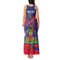 Personalised Haiti Flag Day Tank Maxi Dress Lest Us Remember Our Heroes - Wonder Print Shop