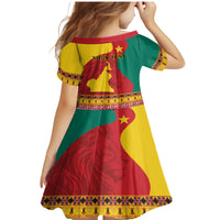 Personalised Cameroon National Day Family Matching Mermaid Dress and Hawaiian Shirt Cameroun Coat Of Arms With Atoghu Pattern - Wonder Print Shop