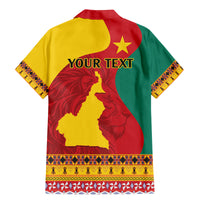 Personalised Cameroon National Day Family Matching Mermaid Dress and Hawaiian Shirt Cameroun Coat Of Arms With Atoghu Pattern - Wonder Print Shop