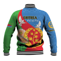Eritrea Independence Day Baseball Jacket Eritrean Olive Branches 33rd Anniversary - Wonder Print Shop