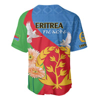 Eritrea Independence Day Baseball Jersey Eritrean Olive Branches 33rd Anniversary - Wonder Print Shop