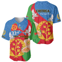 Eritrea Independence Day Baseball Jersey Eritrean Olive Branches 33rd Anniversary - Wonder Print Shop