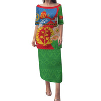 Eritrea Independence Day Family Matching Puletasi and Hawaiian Shirt Eritrean Olive Branches 33rd Anniversary - Wonder Print Shop