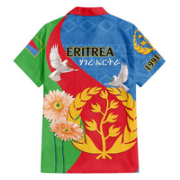 Eritrea Independence Day Family Matching Summer Maxi Dress and Hawaiian Shirt Eritrean Olive Branches 33rd Anniversary - Wonder Print Shop