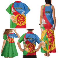 Eritrea Independence Day Family Matching Tank Maxi Dress and Hawaiian Shirt Eritrean Olive Branches 33rd Anniversary - Wonder Print Shop