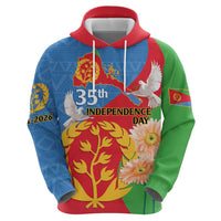 Eritrea Independence Day Hoodie Eritrean Olive Branches 33rd Anniversary - Wonder Print Shop