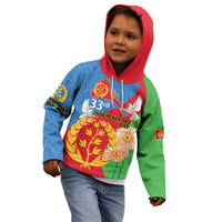 Eritrea Independence Day Kid Hoodie Eritrean Olive Branches 33rd Anniversary - Wonder Print Shop
