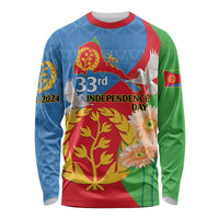 Eritrea Independence Day Long Sleeve Shirt Eritrean Olive Branches 33rd Anniversary - Wonder Print Shop