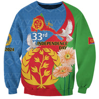 Eritrea Independence Day Sweatshirt Eritrean Olive Branches 33rd Anniversary - Wonder Print Shop