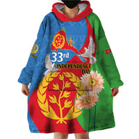 Eritrea Independence Day Wearable Blanket Hoodie Eritrean Olive Branches 33rd Anniversary - Wonder Print Shop