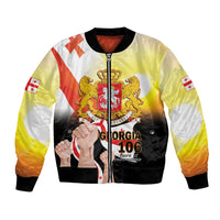 Personalised Georgia Bomber Jacket Happy 106 Years Of Independence - Wonder Print Shop