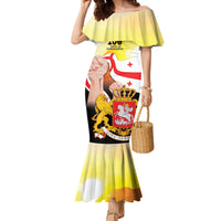 Personalised Georgia Family Matching Mermaid Dress and Hawaiian Shirt Happy 106 Years Of Independence - Wonder Print Shop