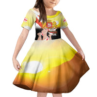 Personalised Georgia Family Matching Off Shoulder Short Dress and Hawaiian Shirt Happy 106 Years Of Independence - Wonder Print Shop