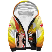 Personalised Georgia Sherpa Hoodie Happy 106 Years Of Independence - Wonder Print Shop