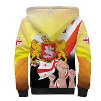 Personalised Georgia Sherpa Hoodie Happy 106 Years Of Independence - Wonder Print Shop