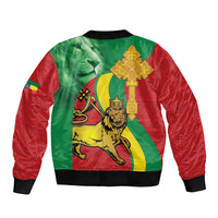 Ethiopia National Day Bomber Jacket Ethiopia Lion of Judah African Pattern - Wonder Print Shop